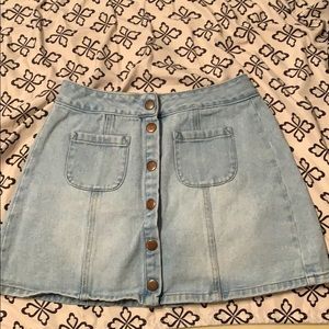 Brandy Melville Light Denim Skirt